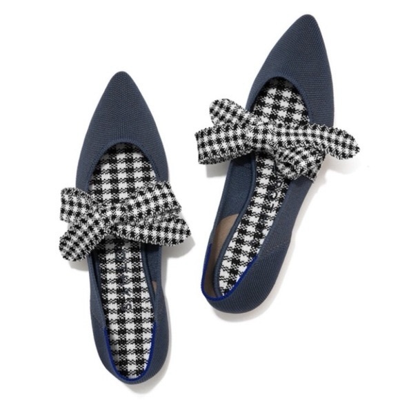 Rothy’s The Mary Jane in Navy Ink Gingham - Picture 1 of 6